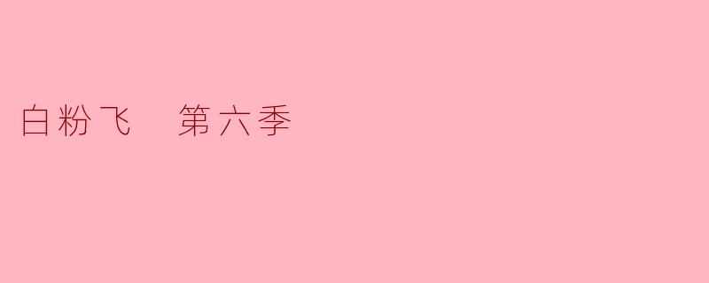 《白粉飞》第六季是否会延续前五季的毒品犯罪主题,并深入探讨新的社会矛盾?